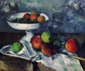 Compotier Glas und Äpfel Paul Cezanne